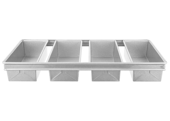 RK Bakeware China-Chicago Metallic 4 Strap Glazed Aluminized Pullman panci roti Panci roti 13 &quot;x 4&quot; x 4&quot;