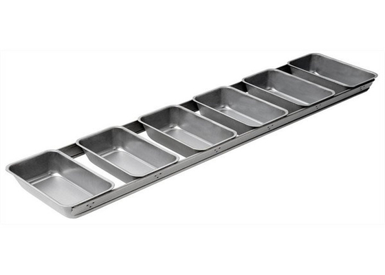 RK Bakeware China Foodservice NSF 6 Strap Glazed Aluminium Loaf Pans Aluminized Steel Bread Loaf Pan