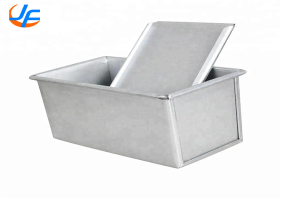 RK Bakeware China Foodservice NSF 450g Aluminium Pullman Loaf Pan / Pain De Mie Pan Single Pullman Loaf Pan Dengan Tutup