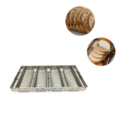 RK Bakeware China Foodservice NSF Telfon Nonstick Custom 5 Baris Baguette Pan Pan Roti Baking Pan