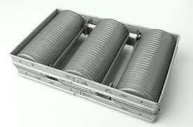 RK Bakeware China Foodservice NSF Telfon Nonstick Custom 5 Baris Baguette Pan Pan Roti Baking Pan
