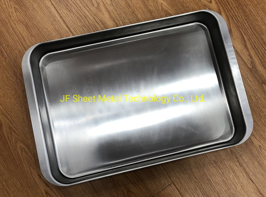 Rk Bakeware China-Deep-Drawn SUS304 Stainless Steel Food Tray untuk toko roti, roti, kue