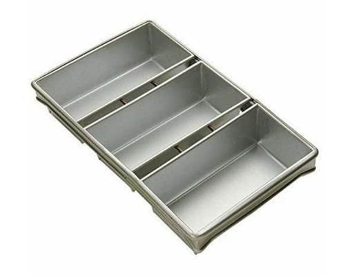 Rk Bakeware China-Foodservice 904935 Komersial Bakeware 12,25 in. X 4,5 in. 3 Strip Pan Roti