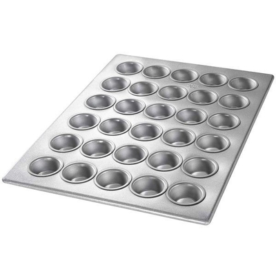 Rk Bakeware China-42754 12 Cup Wajan Muffin Mahkota Mini Baja Aluminis Mengkilap/Wajan Cruffin/Baki Cruffin