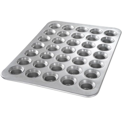 RK Bakeware China Foodservice NSF 24 Cup 5 Oz. Panci Muffin Jumbo Baja Aluminium Kaca/Mini Panci Muffin