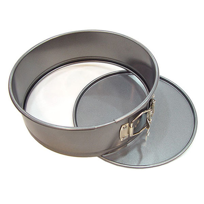 RK Bakeware China Foodservice NSF Tart Quiche Cheese Cake Pan / Springform Baking Pan Dengan Warna Perak Dan Hitam