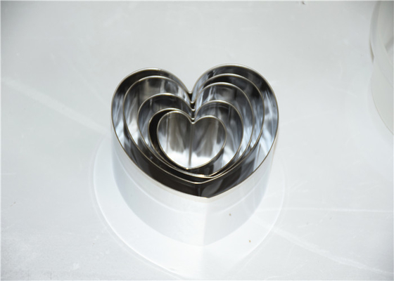 RK Bakeware China Foodservice NSF Stainless Steel Mousse Cake Ring, Round Heart Square Dessert Mousse Ring