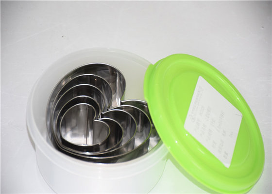 RK Bakeware China Foodservice NSF Stainless Steel Mousse Cake Ring, Round Heart Square Dessert Mousse Ring