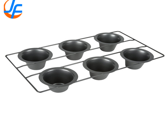 RK Bakeware China Foodservice NSF 6 cangkir stainless steel Nonstick Popover Pan