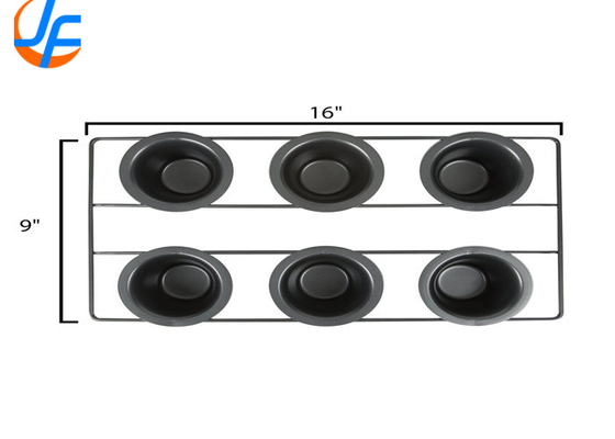 RK Bakeware China Foodservice NSF 6 cangkir stainless steel Nonstick Popover Pan