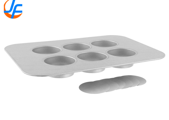 RK Bakeware China Foodservice NSF Lolos Bagian Bawah Aluminium Bulat Kue Cetakan Aluminium Baja Mini Cheesecake Pan