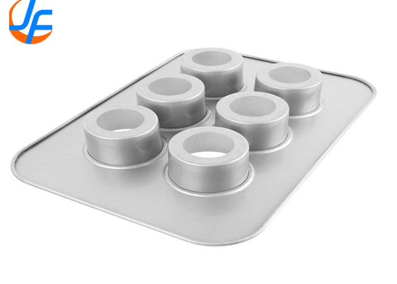 RK Bakeware China Foodservice NSF Lolos Bagian Bawah Aluminium Bulat Kue Cetakan Aluminium Baja Mini Cheesecake Pan