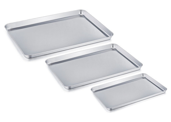 RK Bakeware China Foodservice NSF persegi panjang BakingTray Stainless Steel Pizza Biscuit Bread Baking Tray