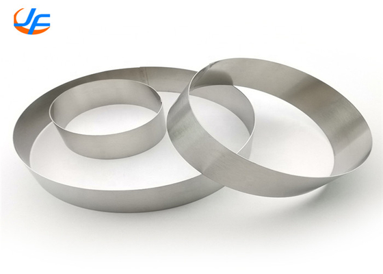 RK Bakeware China Foodservice NSF Birthday Cake Pan, Stainless Steel Mousse Rings
