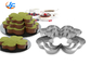 RK Bakeware China Foodservice NSF Stainless Steel Four Leaf Clover Mouse Molding Mousse Cake Rings Ukuran yang Disesuaikan