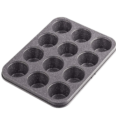 Rk Bakeware China-Aluminium 8&quot; Round Stacking Tepung Pan Lapisan Anodisasi