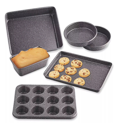 RK Bakeware China Foodservice NSF 6 Piece Nonstick Bakeware Set Kue/Cookie/Muffin/Loaf Pan