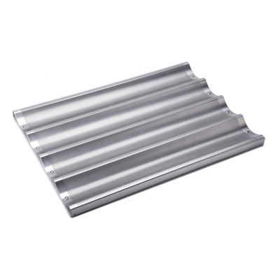 26 * 18 inci aluminium anti lengket baguette pan baguette baking tray bandejas para baguette aluminium panci roti Perancis