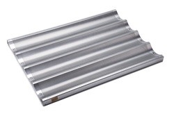 26 * 18 inci aluminium anti lengket baguette pan baguette baking tray bandejas para baguette aluminium panci roti Perancis