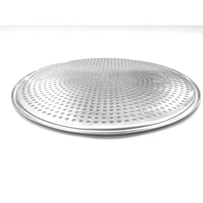 8 inci-18 inci perforated bulat aluminium pizza pan ditusuk pizza nampan baking tray