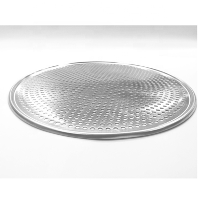 8 inci-18 inci perforated bulat aluminium pizza pan ditusuk pizza nampan baking tray