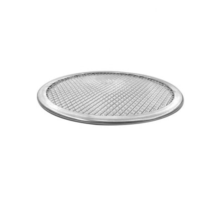 10 inci bulat mesh piring piring baking pan piring baking pan aluminium pizza layar untuk bar atau toko roti atau restoran