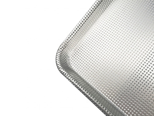 18&quot;*13&quot;*1&quot; full perforated baking bread tray burger atau hamburger atau hot dog non-stick bun baking pan aluminium pan pan