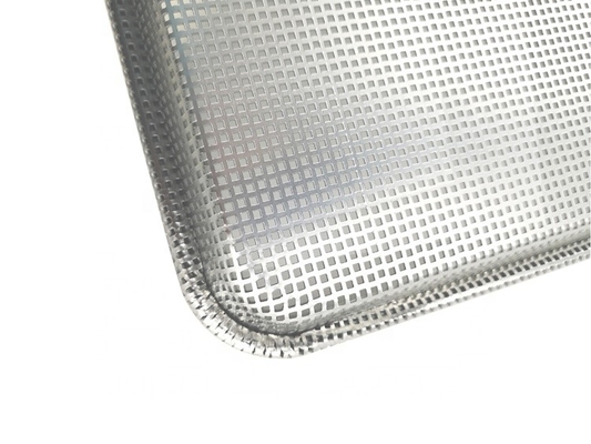 18&quot;*13&quot;*1&quot; full perforated baking bread tray burger atau hamburger atau hot dog non-stick bun baking pan aluminium pan pan