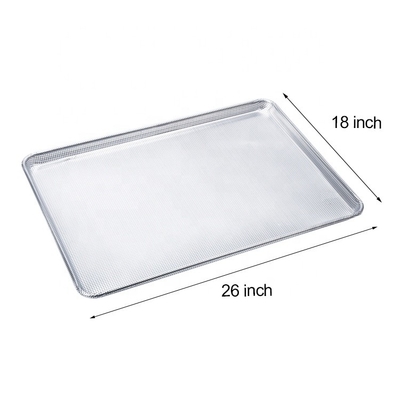 26&quot;*18&quot;*1&quot; 1.2mm Full perforated baking bread tray burger atau hamburger atau hot dog bun baking pan pan pan aluminium