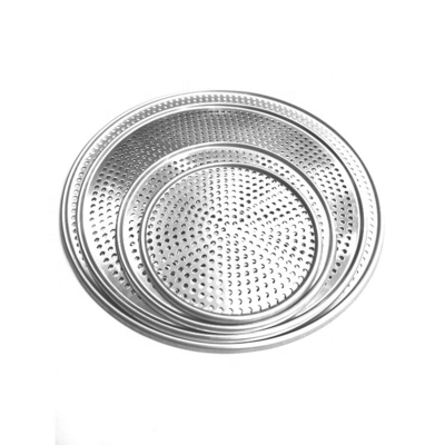 Komersial 10 inci pizza bandeja para hornear punch pizza tray cetakan para pizza