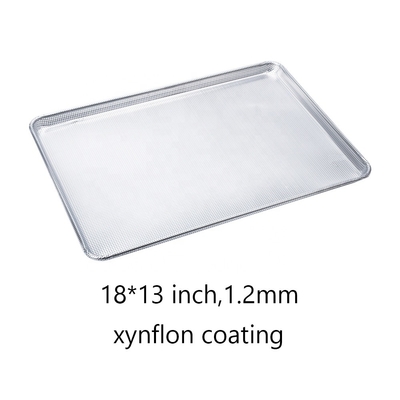 13 * 18 inci 1,2mm aluminium baki lapisan pan non-lengket pan daging pan panas baki