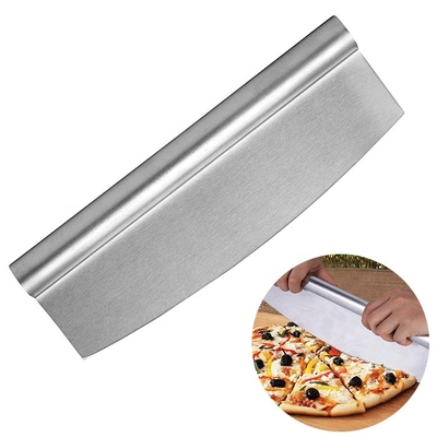 14 Inci Premium Pizza Cutter Baja tahan karat 430 Pizza Rocker Cutter
