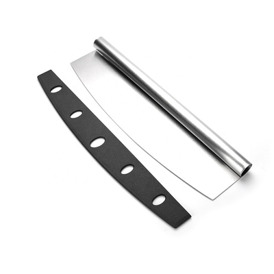 14 Inci Premium Pizza Cutter Baja tahan karat 430 Pizza Rocker Cutter