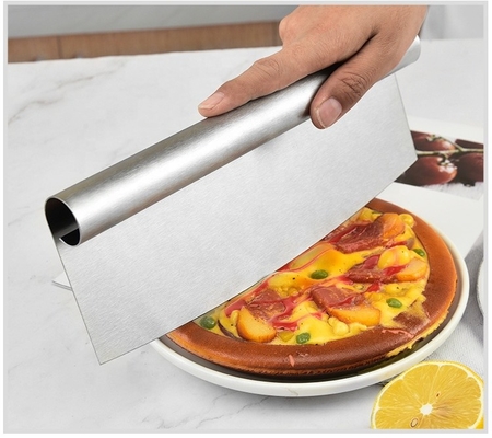 Alat Pizza 8 Inch Ss 430 Pie Cutter Premium Stainless Steel Pizza Cutter