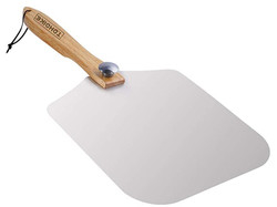 12&quot;X14&quot;X25' Alat Pizza Menghidupkan Kulit Pizza Aluminium Kulit Pizza Dengan Pegangan Oak Lipat