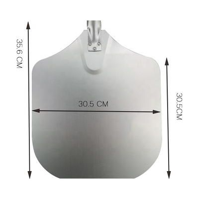 132cm Long Handle Pizza Peel Aluminium Sekop Bandejas De Pasapalos De Piedra Pala Forno Pi 12 X 14 Aluminium