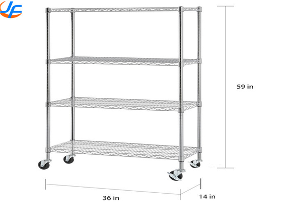 RK Bakeware China Foodservice 2/3/4 Tiers Steel Trolley Service Cart, Bahan distribusi Trolley stainless steel