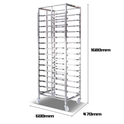 RK Bakeware China-Aluminium Bakery Oven Roti Baking Tray Trolley Cake Rack Cart Untuk Bakeware