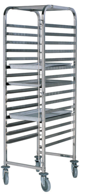RK Bakeware China-Z Frame Nesting Stainless Steel Baking Trolley Double Oven Rack Untuk toko roti grosir