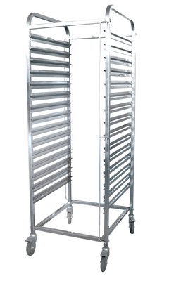 RK Bakeware China-Z Frame Nesting Stainless Steel Baking Trolley Double Oven Rack Untuk toko roti grosir