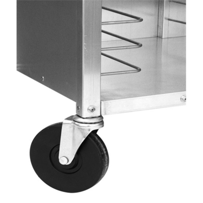 RK Bakeware China Foodservice NSF Aluminium Rolling Pizza Rack Untuk Pizzerias dan Restoran