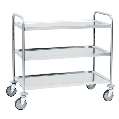 Hotel Restoran Baja tahan karat Gn Pan Bakery Tray Rack Trolley