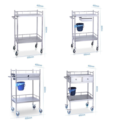 RK Bakeware China Foodservice NSF Stainless Steel Hospital Medical Trolley dengan laci