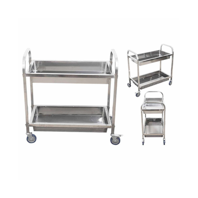 RK Bakeware China Foodservice NSF Double Line Tray Rack Trolley Baja tahan karat Bakery Trolley
