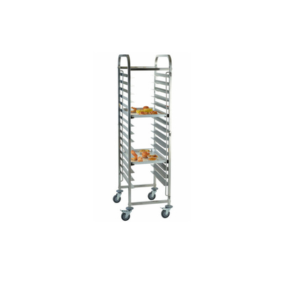 RK Bakeware China Foodservice NSF Bakery Cooling Rack Baking Tray Trolley Oven Rack Dengan 15 Tray