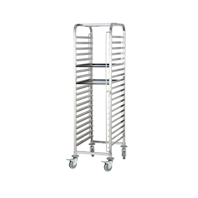 RK Bakeware China Foodservice NSF Bakery Cooling Rack Baking Tray Trolley Oven Rack Dengan 15 Tray