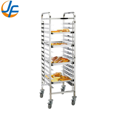 RK Bakeware China Layanan Makanan NSF Roll Dalam Rak Roti Troli Baki Flatpack Stainless Steel